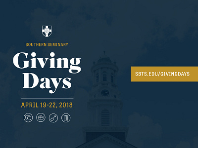 Giving Days 2018 advancement alumni branding college donor formal give logo postcard seminary university