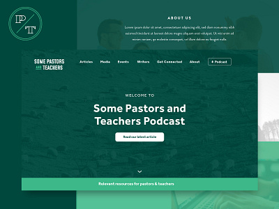 Some Pastors and Teachers Website brand brand identity branding digital logo ministry pastors podcast ui ux web website