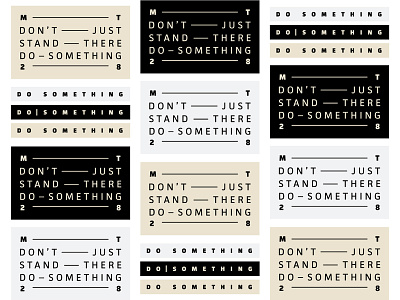 Do Something Stickers badge black brand branding christian cool design edgy lines ministry neutral reformed stickers stickerstatement type typo logo typography