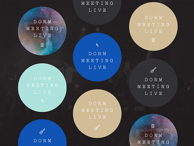 DML Buttons album album artwork badge band button buttons christian concert gold gradient lines live live event logo ministry monolines music music album print print design