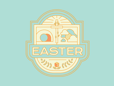 Easter 2019 Badge badge bible christian church cross easter graphic holiday illustration jesus life lines ministry missions reformed ressurection series sermon spring web