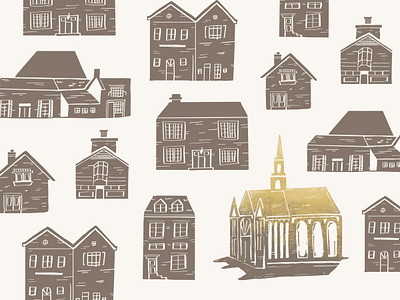 Church in the City brand branding buildings christian church city editorial graphic illustrate illustration jesus ministry missions pattern procreate sermon