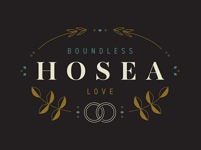 Hosea badge bible brand branding christian church conference floral hosea illustration invitation jesus lines love marriage ministry missions vector web wedding