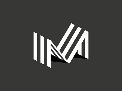M identity letter logo logotype m mark monogram symbol