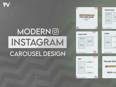 Modern Instagram Carousel Design branding client graphic design illustration inspiration instagram seamless vector work