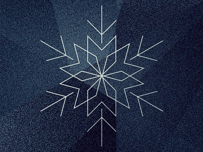 Snowflake angular blue frosty geometric illustration snow snowflake vector winter