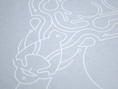 Dan Forster Xmas Card 2011 christmas illustration lines linework screenprint simple white xmas