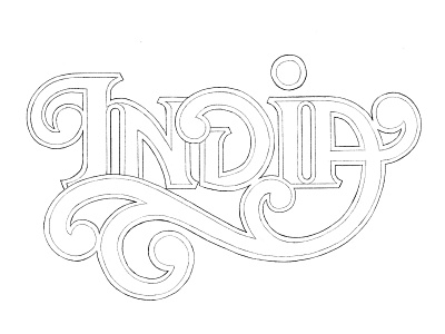 India lettering