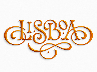 Lisboa lettering