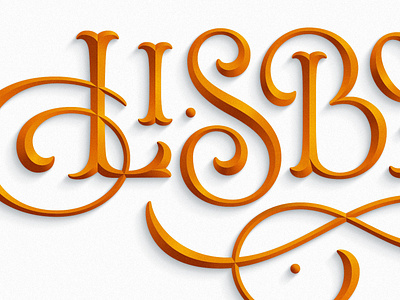 Lisboa lettering (detail)