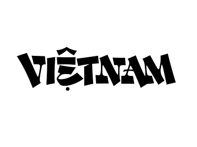 Vietnam Lettering 1 apple pencil custom lettering design eastern hand lettering ipad pro lettering lettering art procreate app ruling pen travel type type design typogaphy typophile vietnam