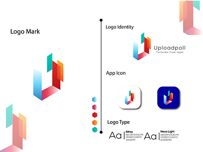 U + upload | Letter U | Minimaist logo