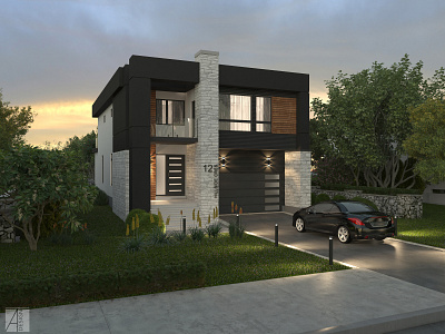 Two-storey house exterior 3d rendering project 3d 3d rendering cgartist exterior 3d rendering exterior 3d visualization
