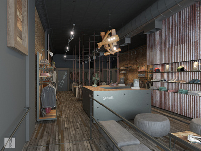 3D Rendering of the Store 3d 3d artist 3d rendering 3d visualization cgartist design interior interior design shop