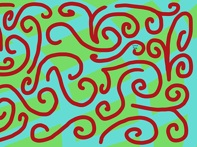 Plaid Swirls - Abstract abstract digital art illustration swirls