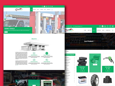 Filling Station Web UI/UX Design branding car corporate design diesel filling station fuel gas gas station graphic design oil petrol pump responsive transport truck typography ui vehicle website design