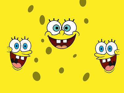 Sponge Bob Smiley branding design graphic design illustration vector
