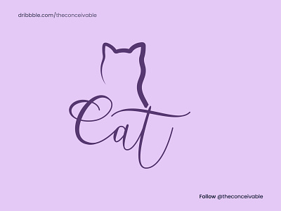 Cat Minimalist Logo cat design catlogo cats design design logo graphic design illustration logo typography vector vector logo