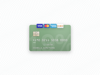 💳 credit card sketch skeuomorphism 💳