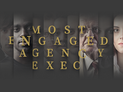 Exec agency banner dark engaged exec hero most portrait print typography user