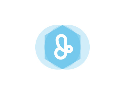 Logo blue clean logo minimalist personal portfolio soft