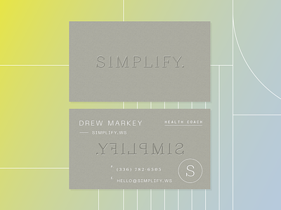 Simplify business cards