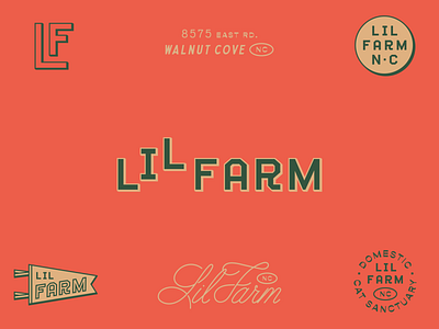 Lil Farm branding branding custom farm heritage icon identity lettering logo monogram rustic script typography vintage wordmark