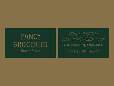 Fancy Groceries branding boutique branding clothing design icon identity layout logo menswear shop typography