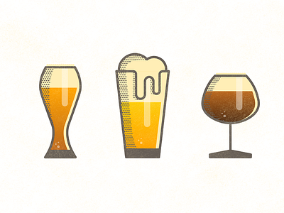 Beer icons alcohol beer drink glass icon illustration simple