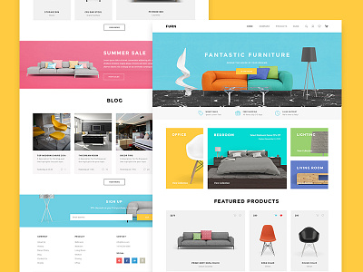 Furniture eCommerce Theme ecommerce furniture grid layout home modern online store shop store theme ui ux website