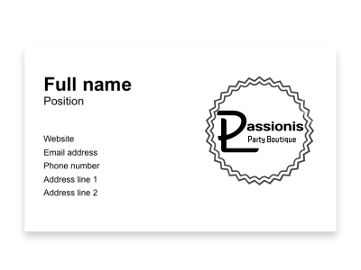 Simple business card business cards design logo logo design