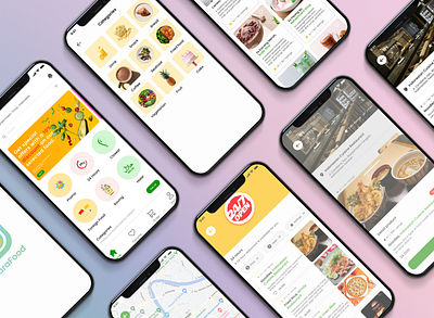 Narafood | Food Delivery App app design case study design exploration food delivery home page narafood ui ux
