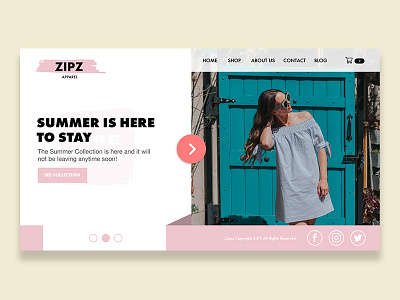 Apparel Store Homepage Concept