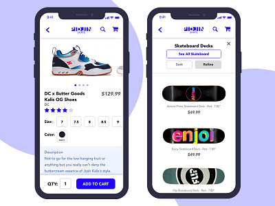 Skate Shop App Concept