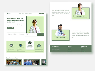 Hospital web Design graphic design ui