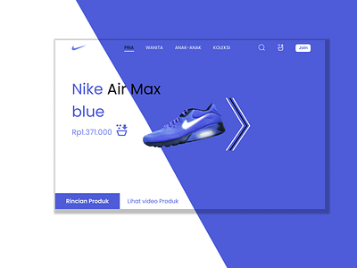 Nike web design. graphic design motion graphics ui