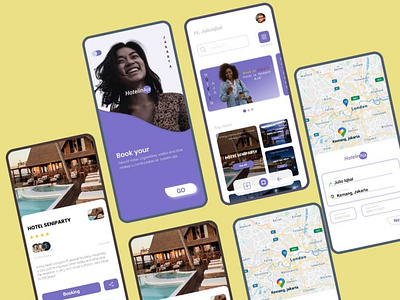 Mobile appss design ' Hotelin Aja ' ui