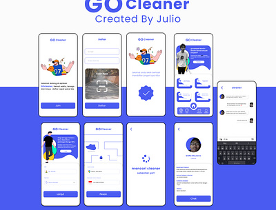 Go Cleaner mobile 3d animation branding graphic design logo motion graphics ui