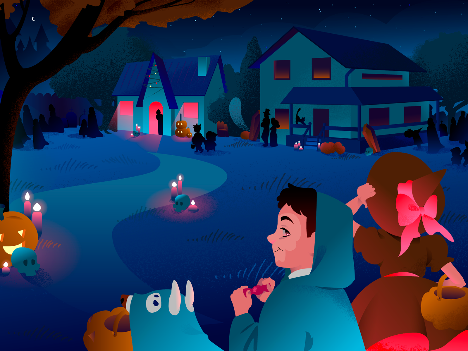 Halloween eve by Anna Palchykovska for Gotoinc on Dribbble