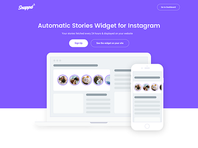 Snappd - widget website