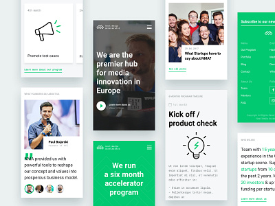 Mobile - Next Media Accelerator Website art direction mobile responsive ui ux web webdesign website