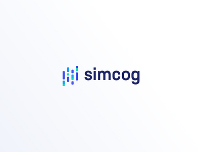 Simcog - Logo analytics art direction chart charts data design logo simcog
