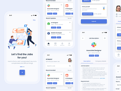 Job Finder App find job job job apps job finder job seeker mobile apps ui ui design work