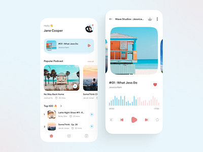 Podcast App app cast design mobile mobile app music music streaming pod podcast podcast app podcast app concept podcast streaming streaming streaming site ui ui design