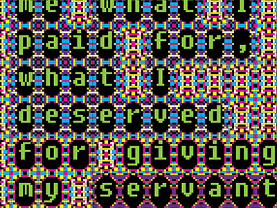 Translations abstract bible color decoration digital geometric ornament pixel pixelart pixels typography