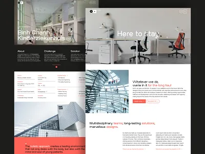 VK Architects & Engineers Website architect architects architecture belgium black engineers rebranding red redesign vk architects website white