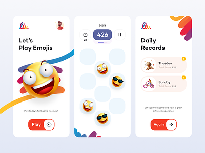 Liv Digital Bank app app game bank bank app design emoji experience figma game minimal mobile simple ui user interface ux