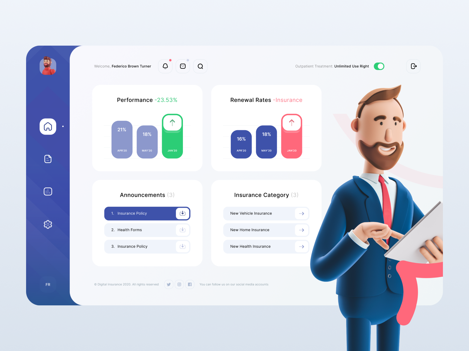 Digital Insurance by Cenk Yılmaz on Dribbble