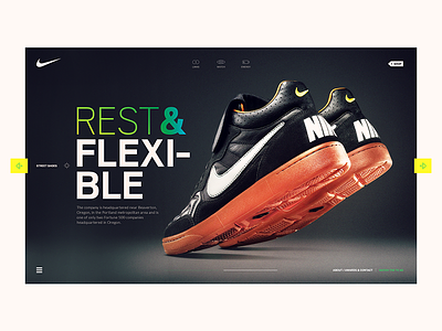 Nike - Flexible art design nike shoe site sport web web site