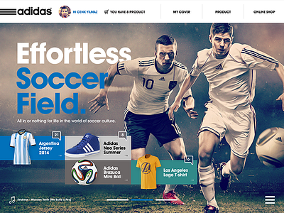 Adidas adidas app art design ipad mobile soccer